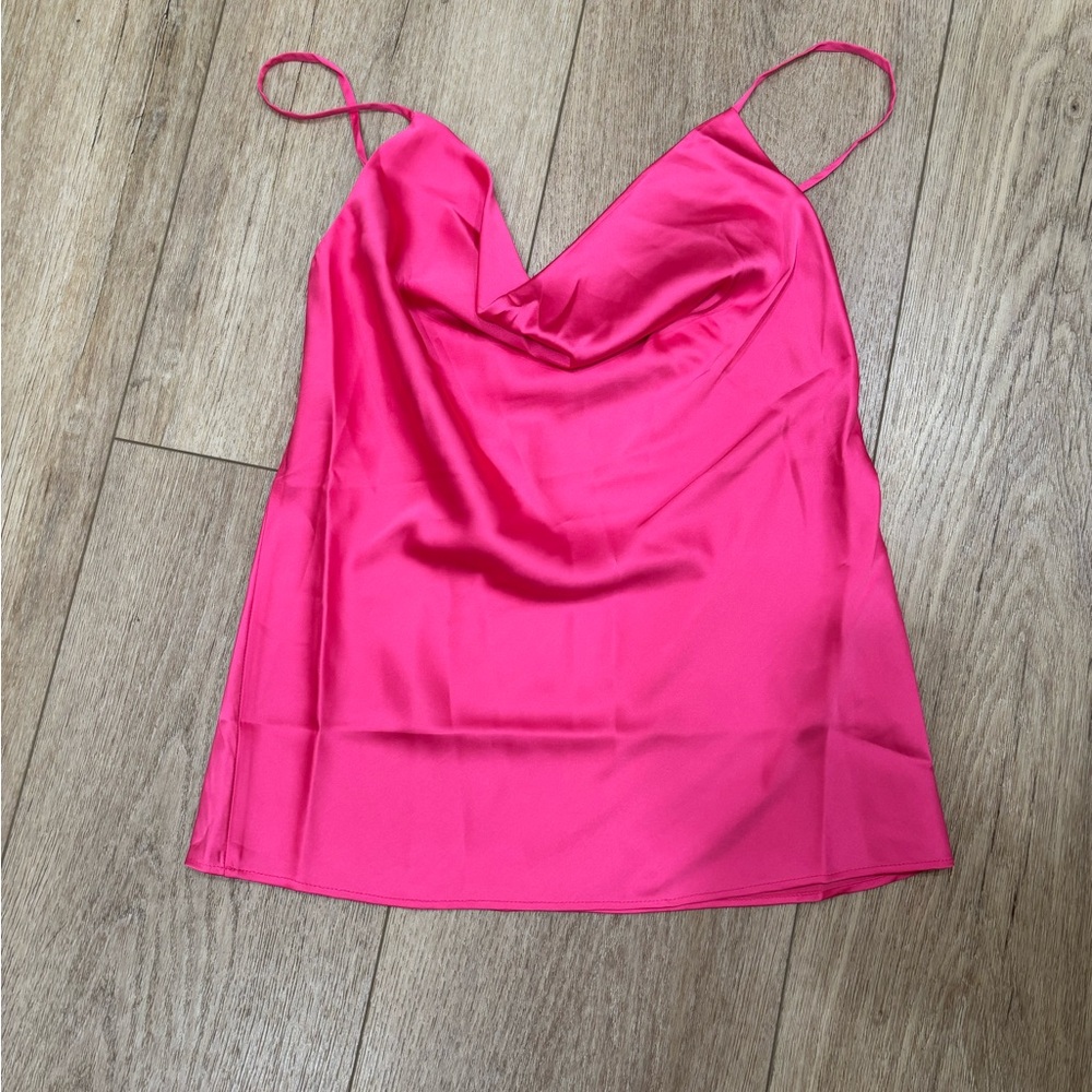 The Drop Women's Pink Cowl Neck Camisole Top